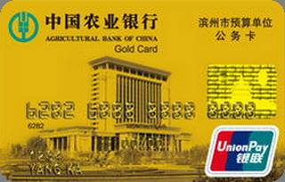 农业银行金穗滨州公务信用卡(金卡)怎么办理分期
