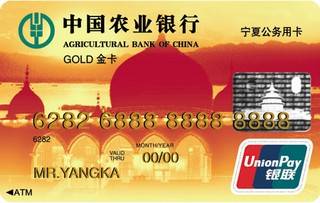 农业银行金穗宁夏公务信用卡怎么申请办理？