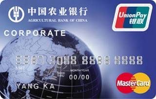 农业银行金穗商务信用卡(银联+万事达,金卡)还款流程