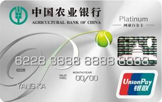 农业银行金穗网球白金信用卡怎么透支取现