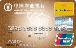 农业银行金穗携程旅行信用卡(金卡)怎么申请办理？