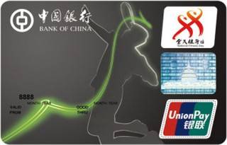 中国银行全民健身运动信用卡(羽毛球卡)