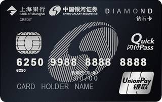 上海银行银河证券联名信用卡(钻石卡)