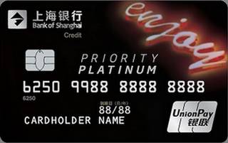 上海银行银联enjoy主题信用卡（白金卡）年费怎么收取？