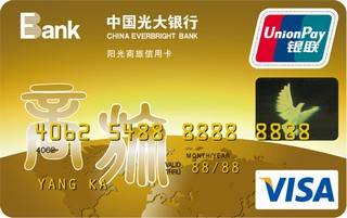 光大银行阳光商旅信用卡(金卡)年费怎么收取？