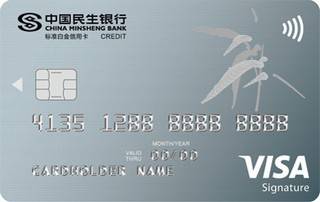 民生银行VISA白金信用卡(标准版)