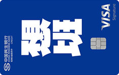 民生银行zì定义信用卡（第三季·不想上班版-白金卡）