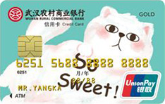 武汉农商银行宠物主题信用卡（甜咪卡）