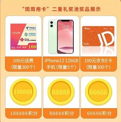 【哈尔滨行】周周用卡赢iPhone12手机
