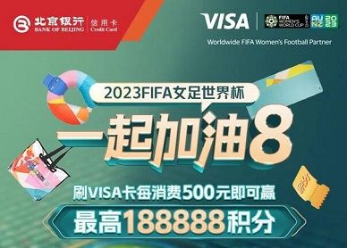 【北京银行】FIFA女足世界杯，最高赢188888积分